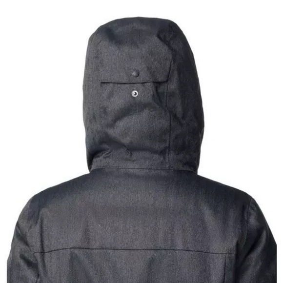 Columbia Juniper Ridge ll Down Jacket Black Herringbone Parka 650 Fill Size 2XL - Picture 12 of 15